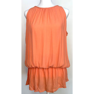 Bishop + Young Women's Hamptons Smock Mini Sleeveless Dress Size Small Sunset